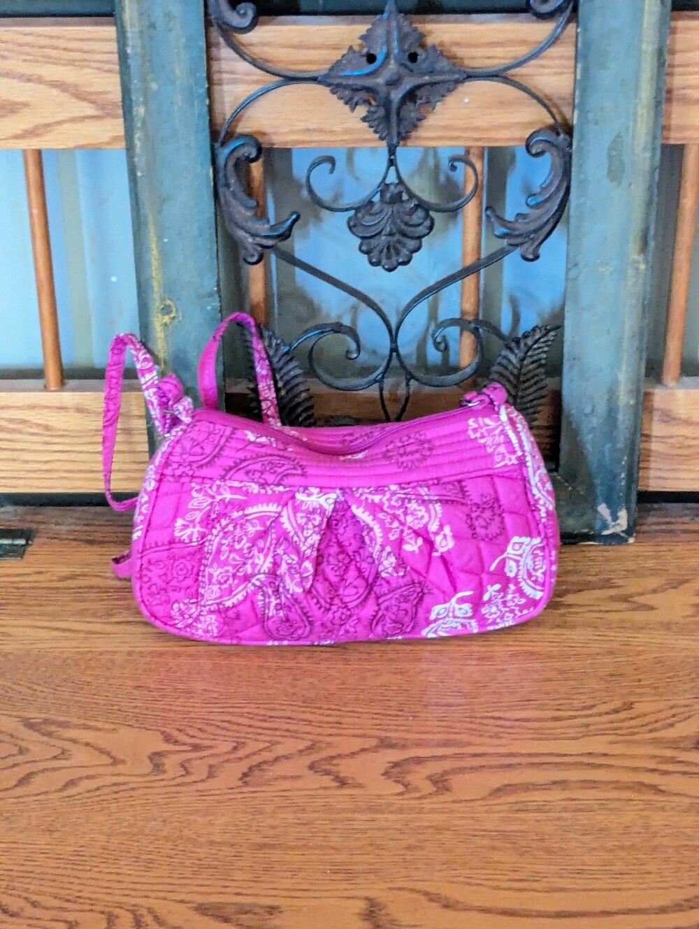 NWT Vera Bradley Pink Paisley Frannie Crossbody Bag